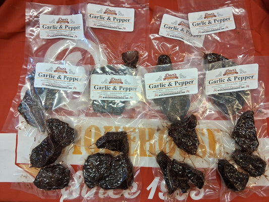 Garlic & Pepper beef jerky from Don's Smokehouse